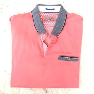 Ted baker men polo shirt size 7 in ted size